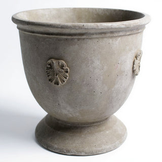 French Anduze Planter — Antique Stone finish