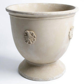 French Anduze Planter — Antique White finish