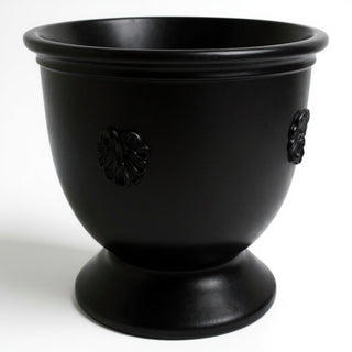 French Anduze Planter — Flat Black finish