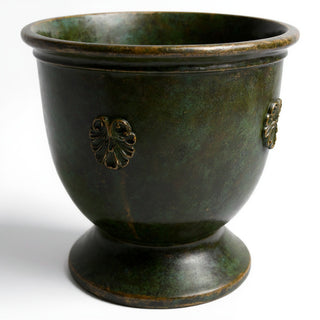 French Anduze Planter — Green Bronze finish