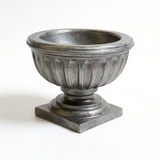 Bernston Urn Planter — Aged Silver finish