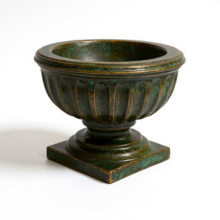 Bernston Urn Planter — Green Bronze finish