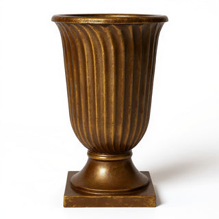 Classic Fluted Urn Planter - 30-inch — Bronze finish