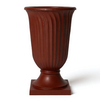 Classic Fluted Urn Planter - 30-inch — Rust finish