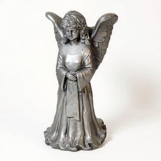 Angel Wings Planter - 23-inch — Aged Silver finish