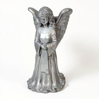 Angel Wings Planter - 23-inch — Antique Silver finish