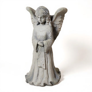 Angel Wings Planter - 23-inch — Limestone finish