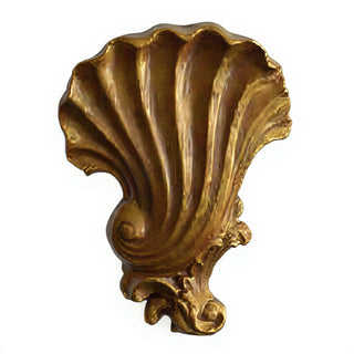 Deco Shell Wall Plaque - 18-inch — Bronze finish
