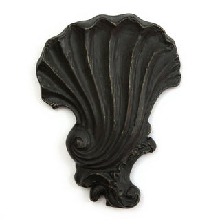 Deco Shell Wall Plaque - 18-inch — Iron finish
