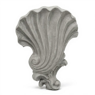 Deco Shell Wall Plaque - 18-inch — Old Stone finish