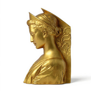 Saint Cecilia Wall Plaque - 9.5-inch — Antique Gold finish