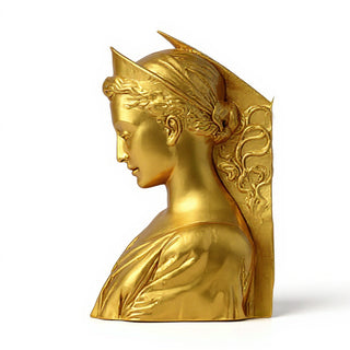 Saint Cecilia Wall Plaque - 9.5-inch — Deep Gold finish