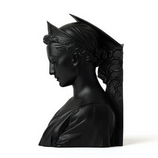Saint Cecilia Wall Plaque - 9.5-inch — Flat Black finish