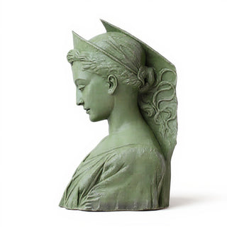 Saint Cecilia Wall Plaque - 9.5-inch — Mossy Green finish