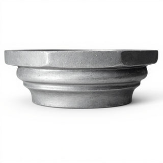 Six-Sided Compound Column Top Column Capital — Aged Silver finish