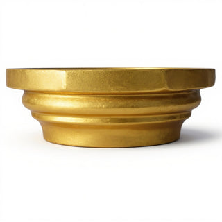 Six-Sided Compound Column Top Column Capital — Deep Gold finish