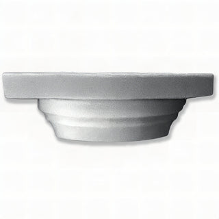 Square Compound Column Top — Aged Silver finish