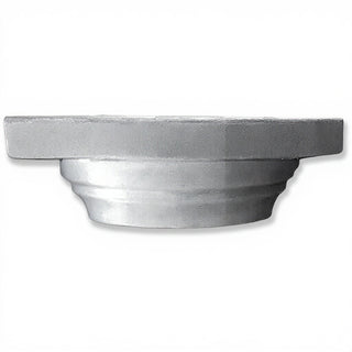 Square Compound Column Top — Antique Silver finish