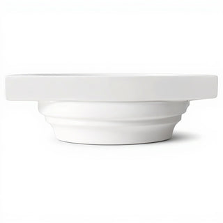 Square Compound Column Top — Flat White finish