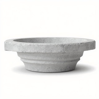 Square Compound Column Top — Limestone finish