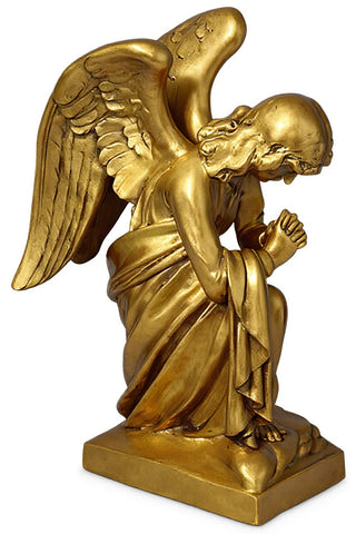 Kneeling Angel Praying Statue - 28-inch