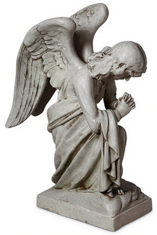 Kneeling Angel Praying Statue - 28-inch