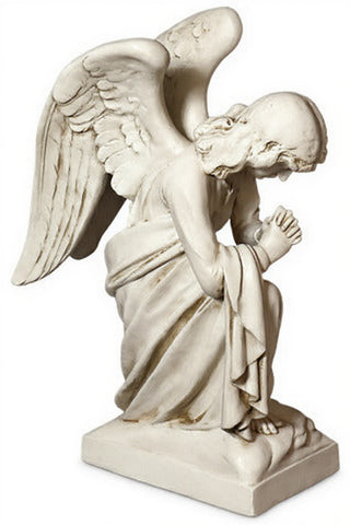 Kneeling Angel Praying Statue - 28-inch