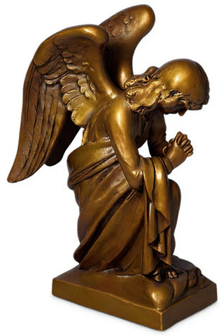 Kneeling Angel Praying Statue - 28-inch