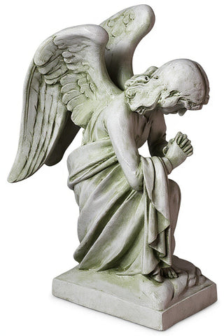 Kneeling Angel Praying Statue - 28-inch