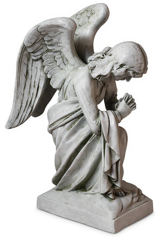 Kneeling Angel Praying Statue - 28-inch