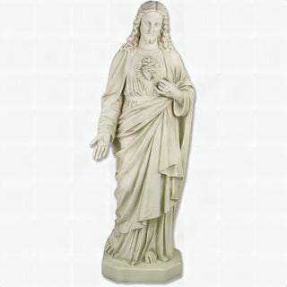 Sacred Heart Of Jesus 49-inch Statue - Hand-Painted Color