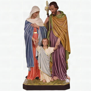 Holy Family Oversized 66 "-inch Statue - 66-inch - Realistic Color - Hand-Painted