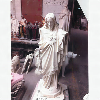 Sacred Heart Blessing Arms 37" Statue - 37-inch - Realistic Color - Hand-Painted
