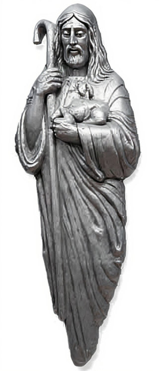 Good Shepherd with Lamb & Staf Statue - 66-inch