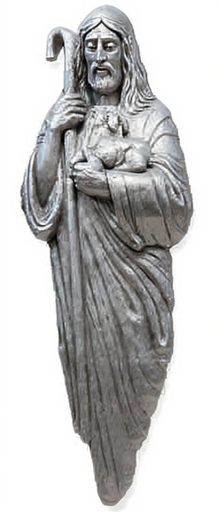 Good Shepherd with Lamb & Staf Statue - 66-inch