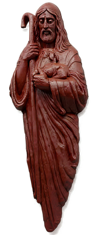 Good Shepherd with Lamb & Staf Statue - 66-inch