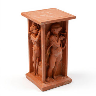 Della Robbia Cherub Pedestal - 24-inch — Metro finish