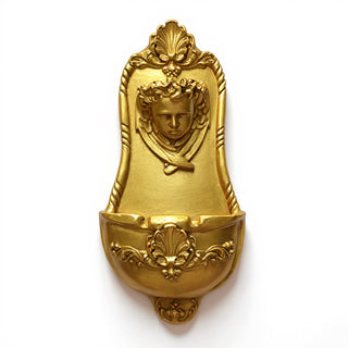 Benevolent Angel Wall Fountain - 26.5-inch — Antique Gold finish