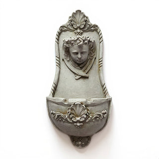 Benevolent Angel Wall Fountain - 26.5-inch — Antique Stone finish