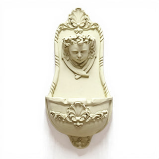 Benevolent Angel Wall Fountain - 26.5-inch — Antique White finish