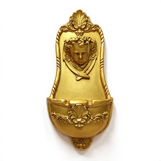 Benevolent Angel Wall Fountain - 26.5-inch — Deep Gold finish