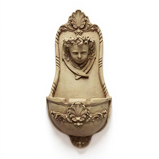 Benevolent Angel Wall Fountain - 26.5-inch — Gothic Stone finish