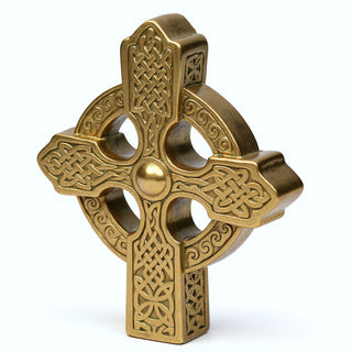 Celtic Cross - 16-inch — Antique Gold finish