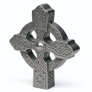 Celtic Cross - 16-inch — Aged Silver finish