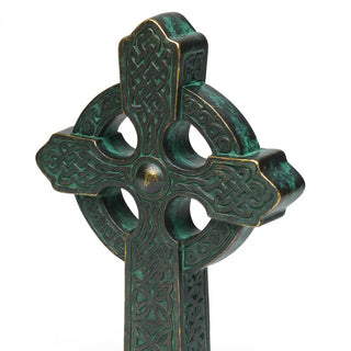 Celtic Cross - 16-inch — Green Bronze finish