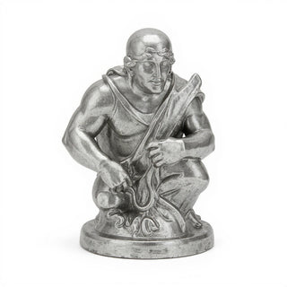 Victorian Cherub Wall Plaque — Aged Silver finish