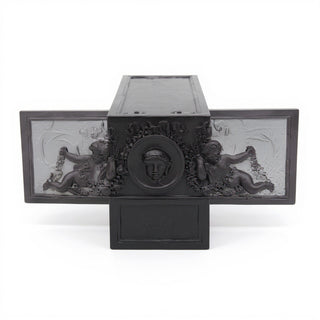 Victorian Cherub Wall Plaque — Flat Black finish
