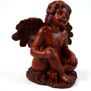 Short Haired Angel Statue - 20-inch — Rust finish