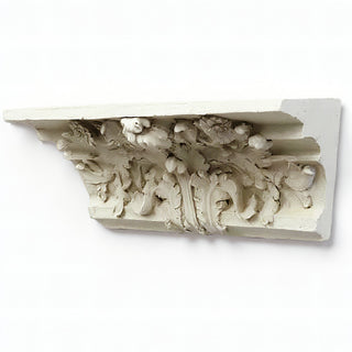 Cornice Wall Piece — Antique White finish