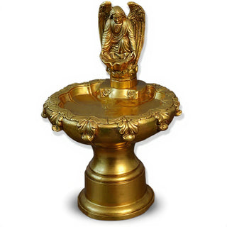 Fegana Angel Fountain, Style B - 42-inch — Antique Gold finish